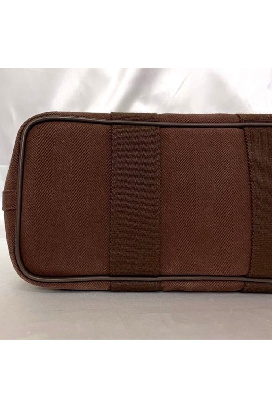 Hermes Handbag Valparaiso PM Brown Canvas - Picture 6 of 11